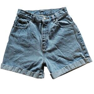 Vintage Arizona Jeans Co Denim Shorts Light Wash Cuffed 24X3 High Waisted Mom